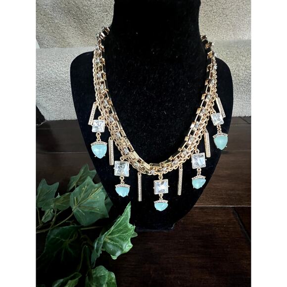 Vtg Lia Sophia 16" Victorian chocker statement necklace - Picture 3 of 5